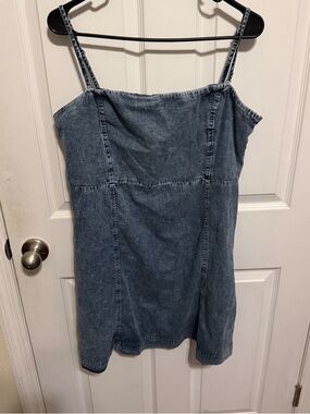 Old Navy Denim Blue Women's Spaghetti Strap Dress Top NWT